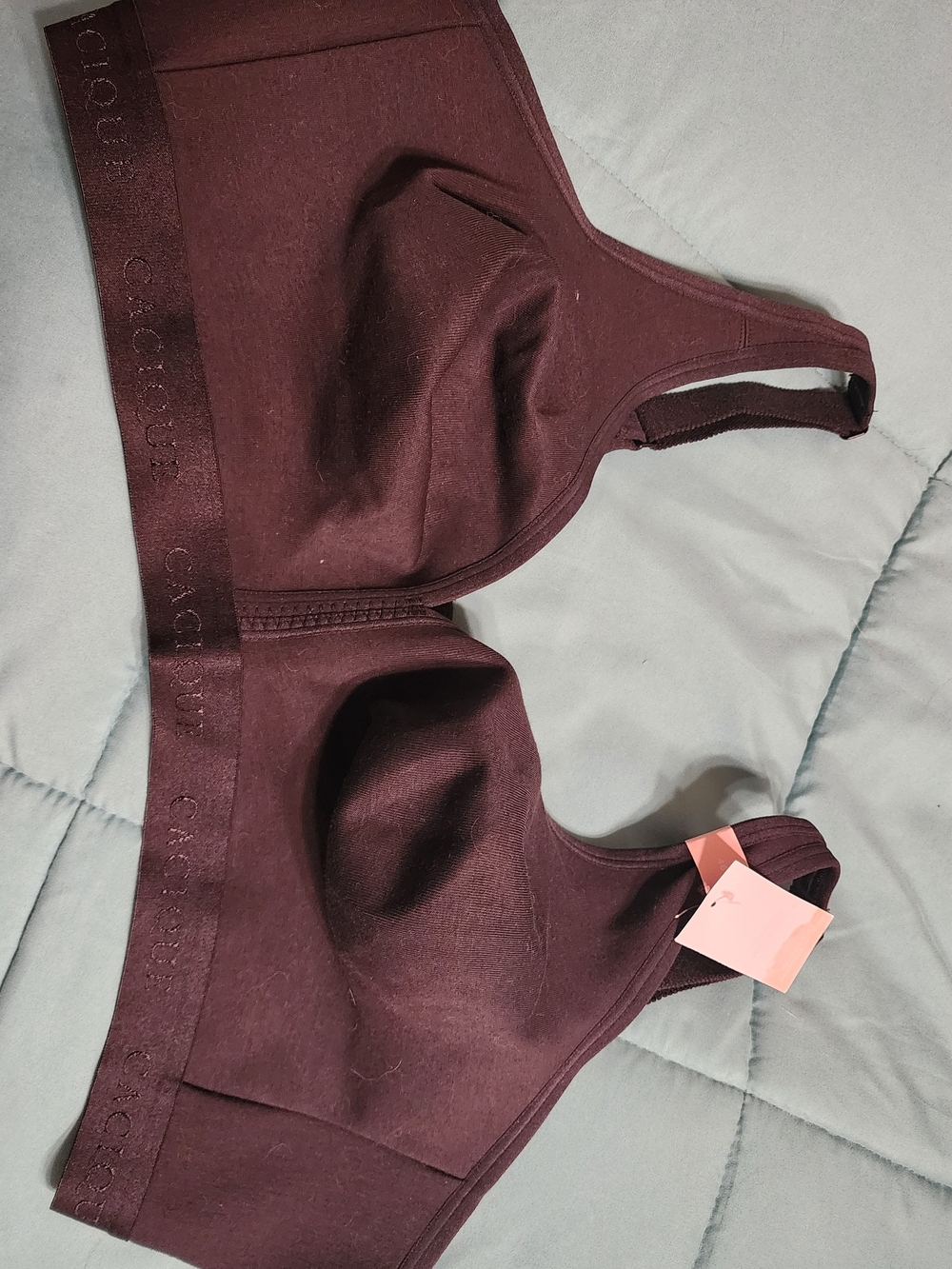 Wire-Free Cotton Bra Black - Comfort Fit